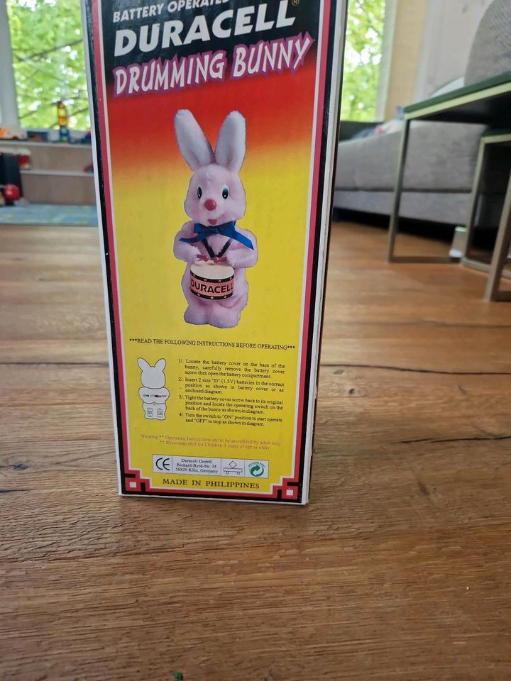 Duracell Drumming Bunny Original Karton in Augsburg