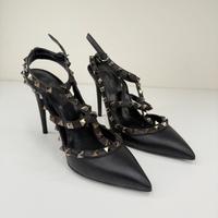 Valentino Rockstud Sandalen Damen Schwarz Leder Gr. 36.5 Bayern - Augsburg Vorschau
