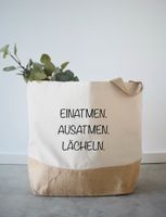 Yoga Yogatasche Namaste personalisiert Jutetasche Shopper Bag Brandenburg - Rehfelde Vorschau