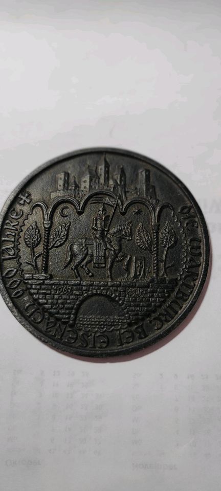 Medaille Bronzeguss 1967 900 Jahre Eisenach in Heilbad Heiligenstadt