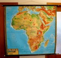 XL Reliefkarte AFRIKA 3D Schulwandkarte Rollkarte Landkarte loft Nordrhein-Westfalen - Bergisch Gladbach Vorschau