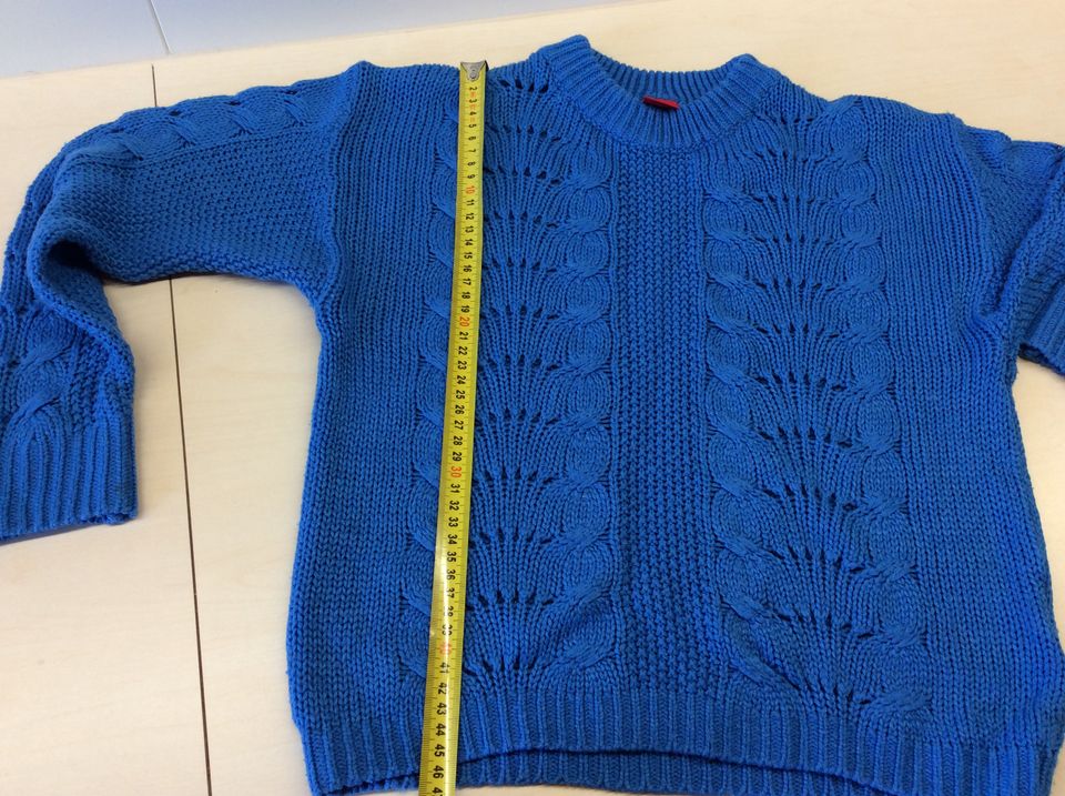 s.Oliver Pullover Strickpulli Strickpullover blau Gr. M 146-152 in Dingolfing