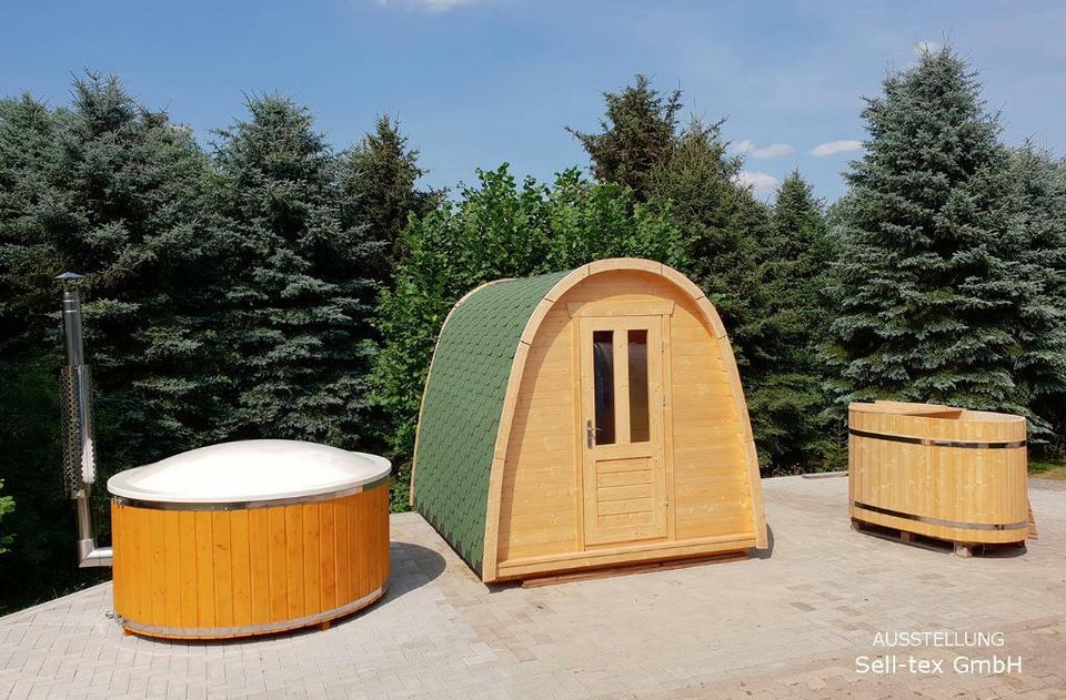 Holz Badefaß 34KW Ofen 200 cm NEU Hottub Badezuber Bottich in Hüllhorst