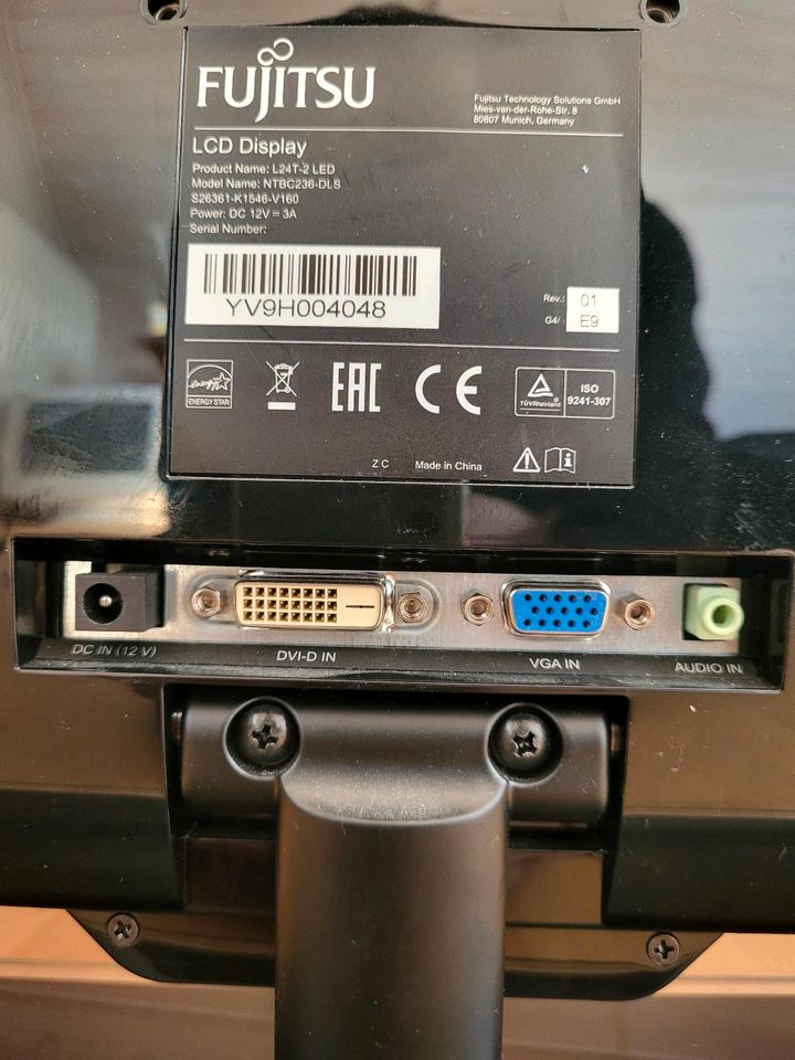 Fujitsu Monitor L24T-2 LED 24" in Bodenwöhr