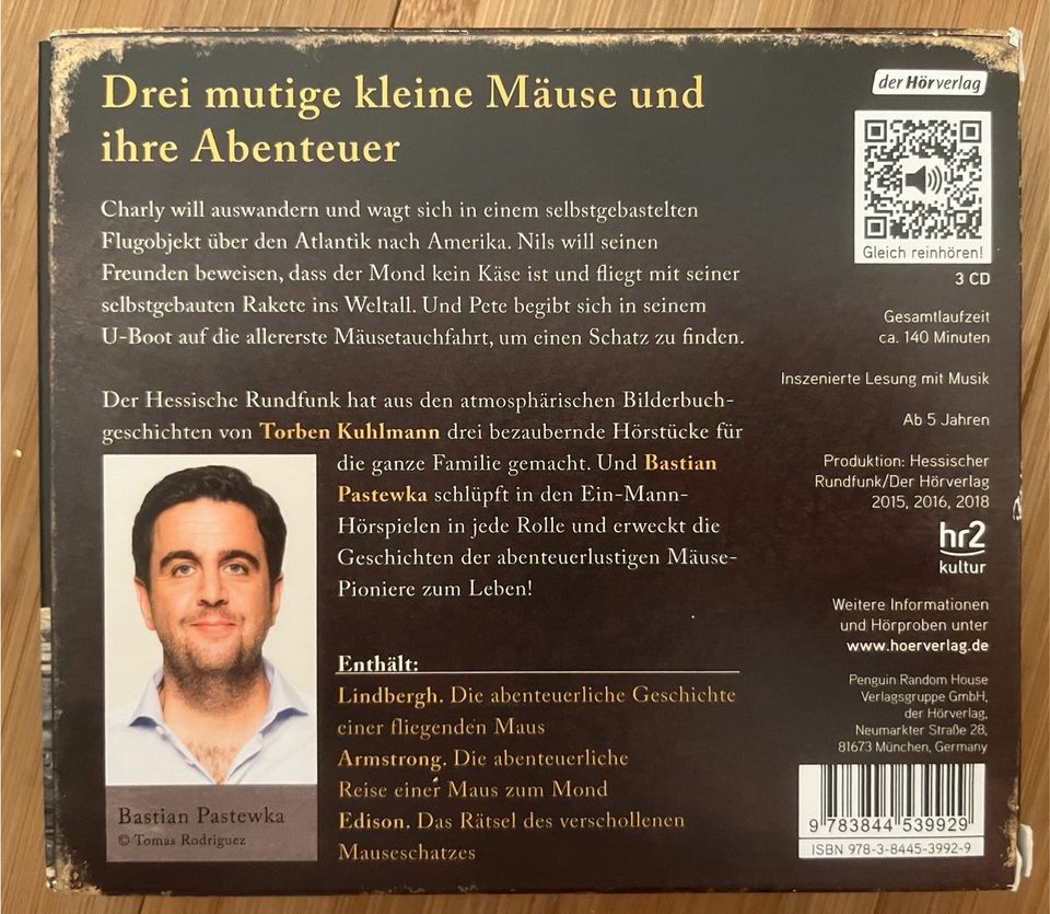 CD-Sammlung: Die großen Mäuseabenteuer, Armstrong, Edison, Lindbe in Köln