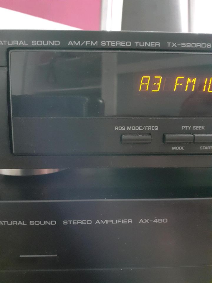 Yamaha Natural Sound Verstärker AX490 und rds receiver tx 590 in Schönheide