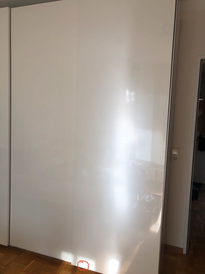 IKEA Pax 2x Schiebetürpaar Hasvik, jew. 150x236 cm Hochglanz weiß in Bergisch Gladbach