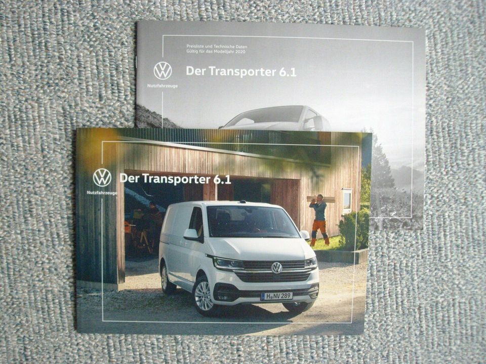 Prospekt Preisliste VW  T6 T6.1 Transporter Pritsche Doka Edition in Ebstorf