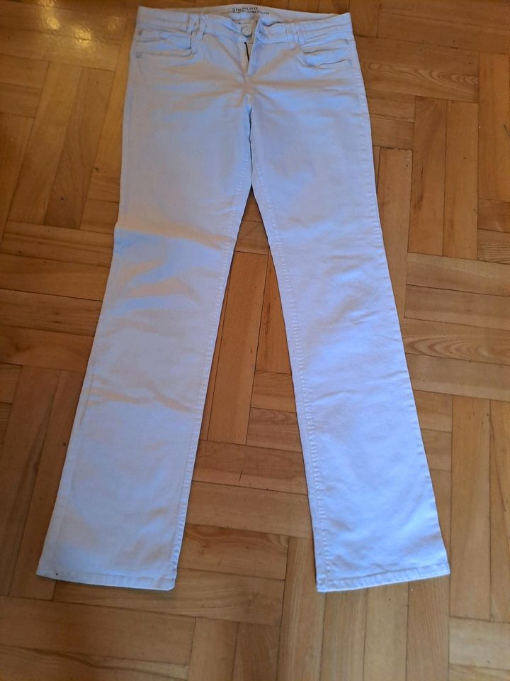 Weiß Hose von STRAIGHT gr wai 40 len 34 in Lienen