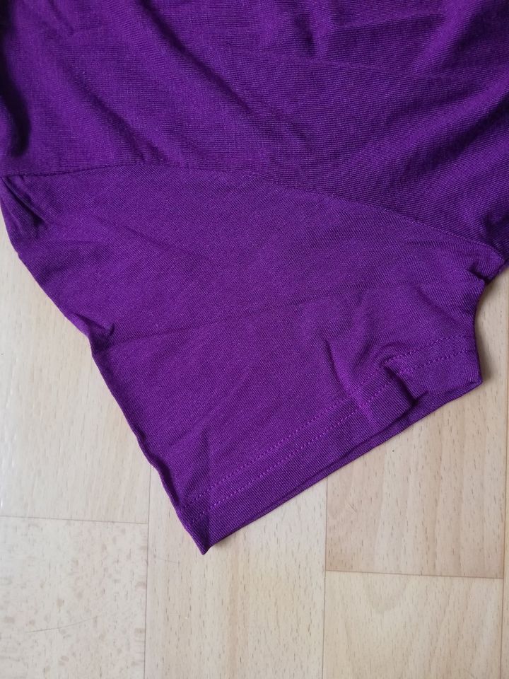 U&F | Viskose Shirt Rollkragen kurzärmelig Gr. 40/L lila violett in Mülheim (Ruhr)