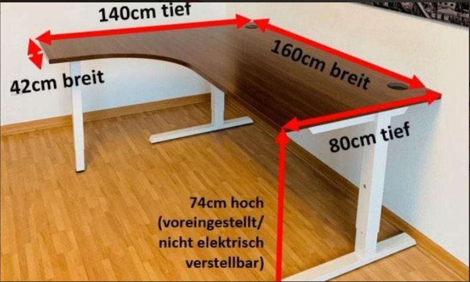 Höhenverstellbarer Schreibtisch in Berlin