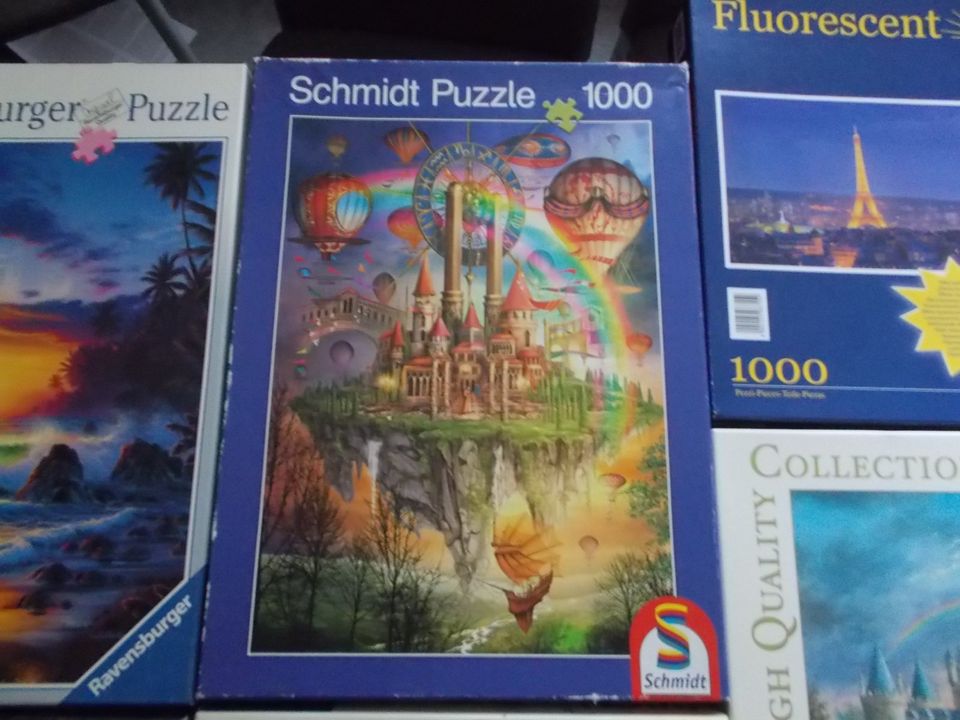 10 Puzzle 1000 / 1500 Teile 2 davon NEU in Edewecht