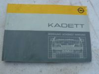 Eine Bedienungsanleitung für Opel Kadett  Deutsch, 4.86  * Nordrhein-Westfalen - Kirchlengern Vorschau