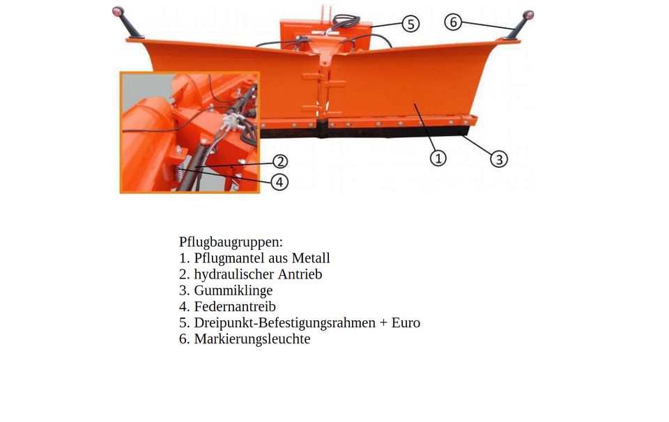 Vario-Pflüge Schneepflüge Schneeschild 2,6 M Kat. 2 und Euro in Berlin