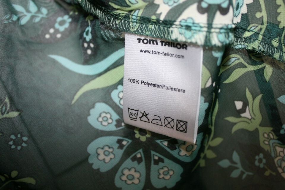 NEU Tom Tailor Tunika Gr. 40 grün Wickeloptik knitterfrei Koffer in Ascheberg
