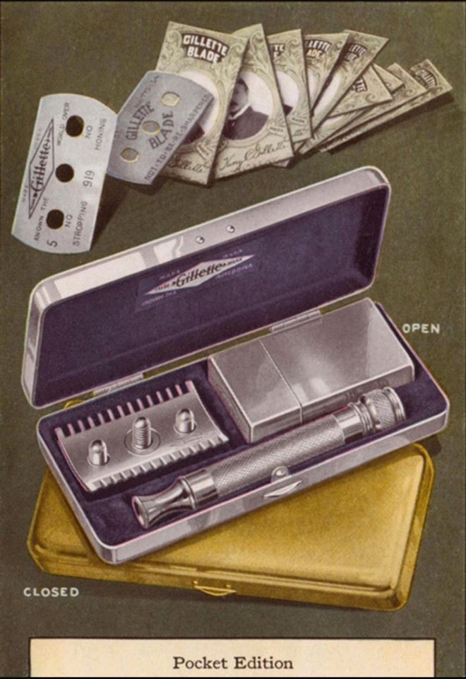 Antiker Gillette Rasierer Rasiererhobel 1918 in Jestetten