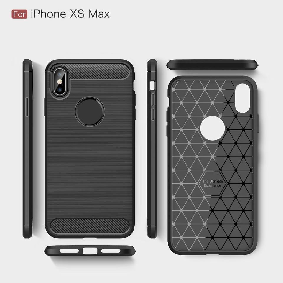 Hülle iPhone XR X XS Max Handyhülle Silikon TPU Case schwarz blau rot Schutzhülle NEU Hulle in Backnang