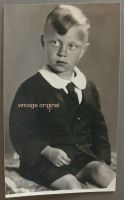 altes Foto Vintage Kinderporträt kleiner blonder Junge im Anzug Brandenburg - Potsdam Vorschau