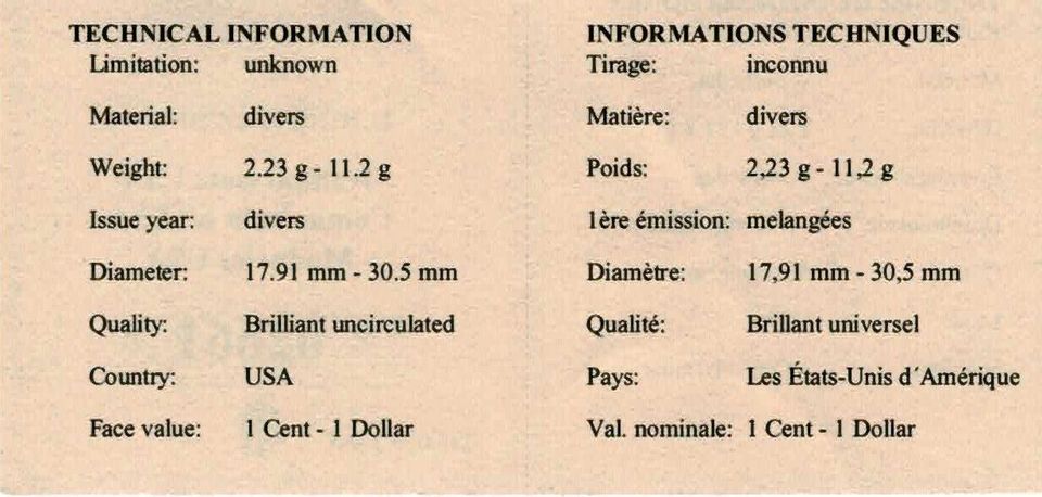 Weltkursmünzen US Dollar in Berßel