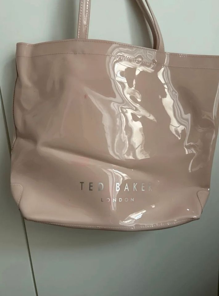 TED BAKER Shopper neu mit Etikett Große Logotasche rosa in Roth