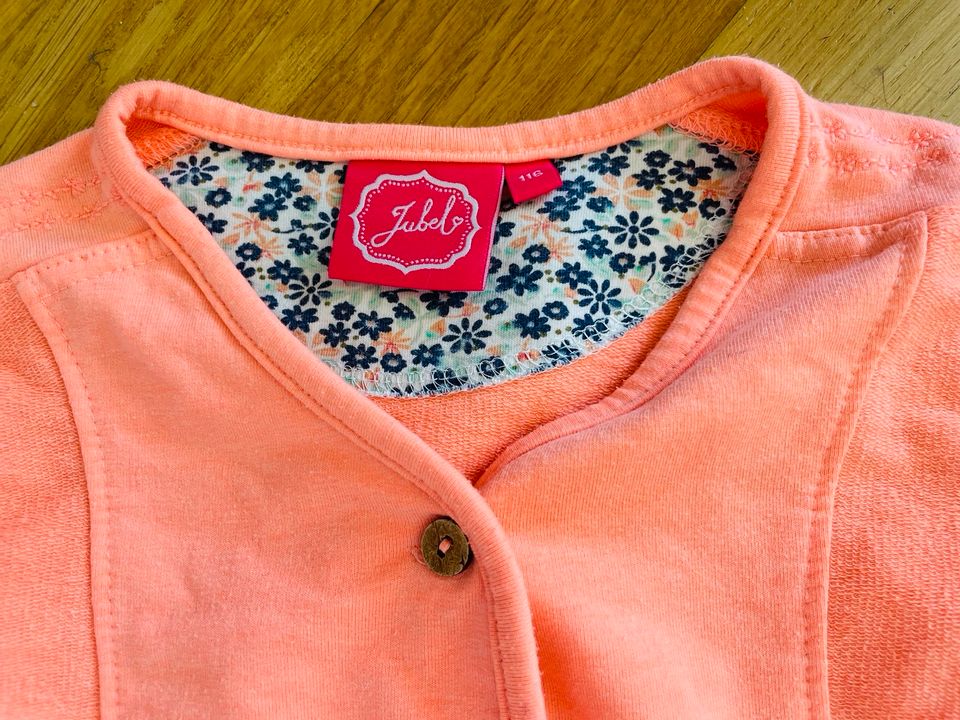 JUBEL JACKE SWEATJACKE PINK-ORANGE 116 in Dresden