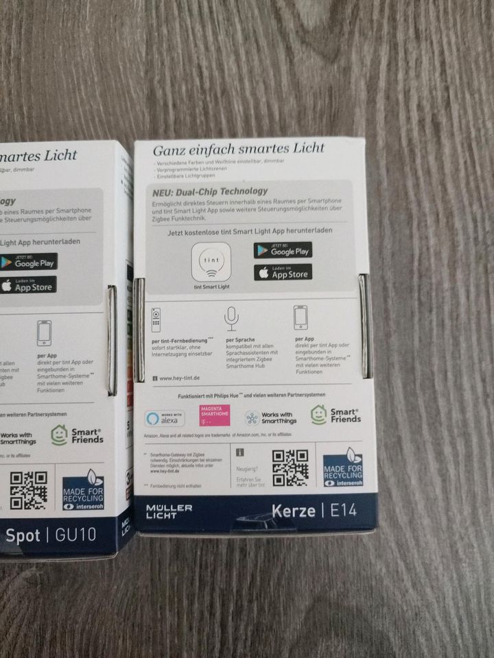 Smart Home Lampen GU 10 , E14 neu in Telgte