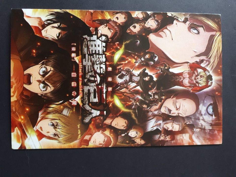 Attack on titan Postkarte Sammelkarten Anime Manga in Sonnenbühl