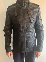 Herren Jacke Khujo blau schwarz Jeans Leder Effekt Gr.L Hessen - Rödermark Vorschau
