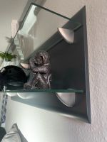 Wandregal mit 2 Ablagen grau neuwertig Regal Glas Holzregal Brandenburg - Nuthe-Urstromtal Vorschau