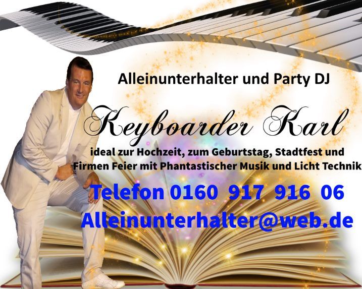 Alleinunterhalter & DJ Keyboarder Karl in ganz NRW 1 Festpreis in Alsdorf