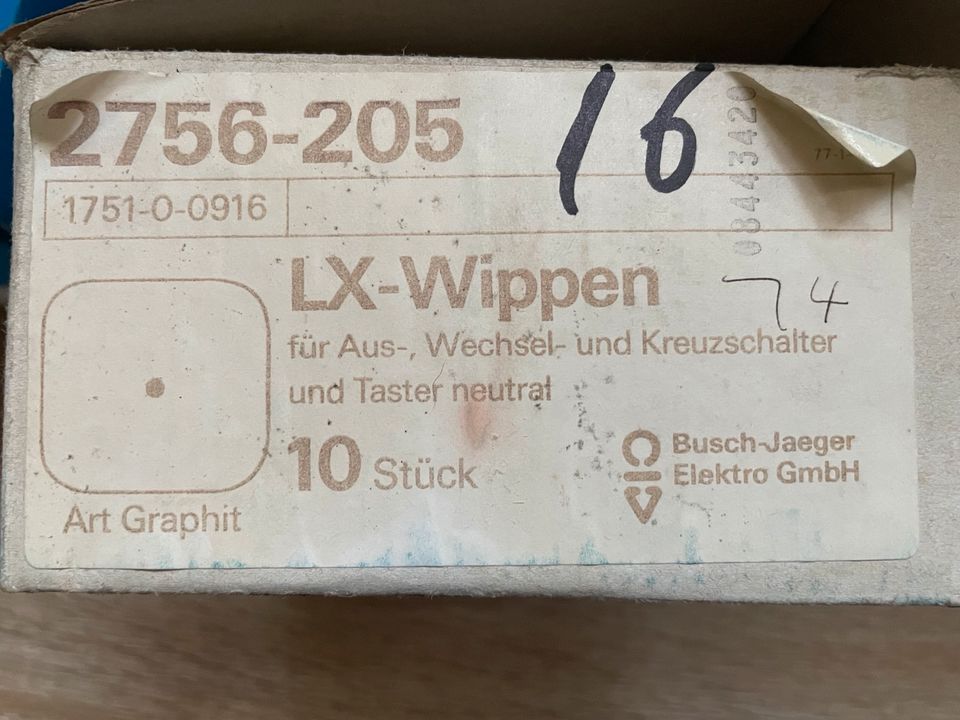 14 Busch-Jäger Lx-wippen in Wenden