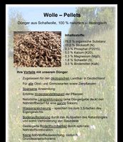 Wolldünger Wollpellets Dünger Schafwolle Rheinland-Pfalz - Gusenburg Vorschau