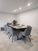 Esszimmer Wohnzimmer Tisch Esstisch Massiv schwarz Stahl 250cm Bayern - Dorfprozelten Vorschau