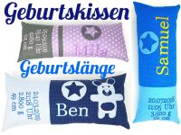 Geburtskissen - Kissen mit Geburtsdaten Geschenk zur Geburt Taufe Nordrhein-Westfalen - Wetter (Ruhr) Vorschau