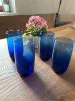 4x Trinkgläser / blaues Glas - Longdrinkglas Bayern - Dietenhofen Vorschau