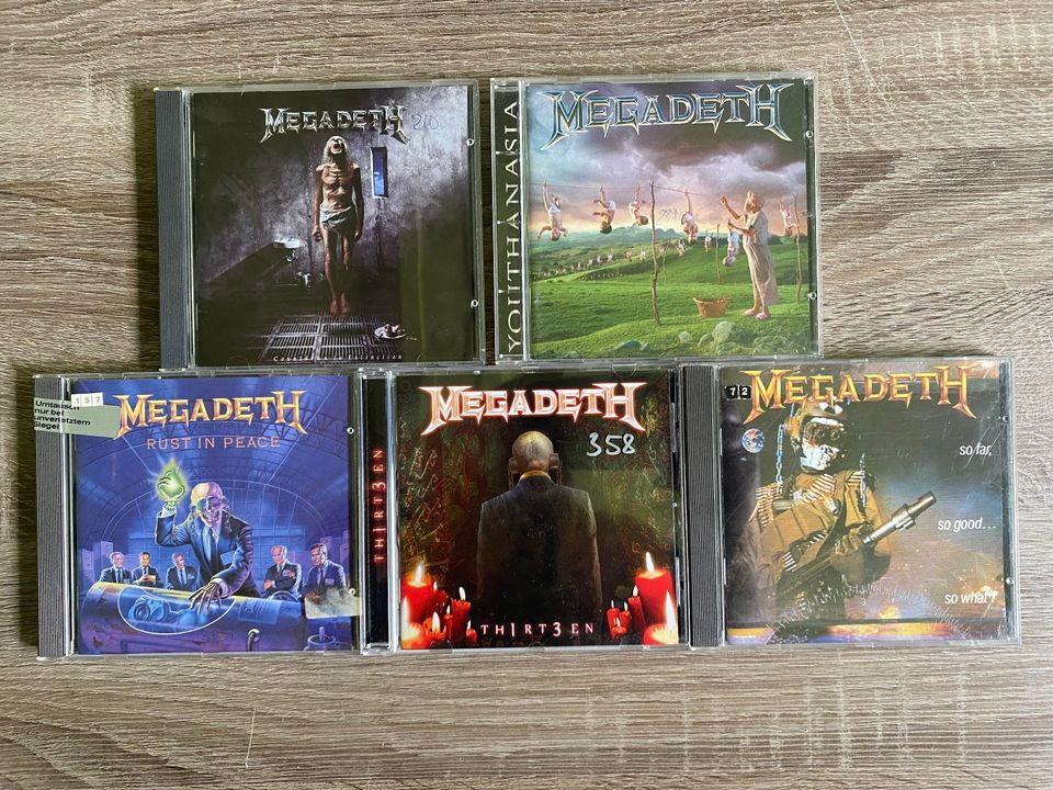 5 MEGADEATH CD´S in Neuss