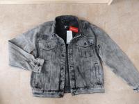 Herren Jeansjacke Grau L in Destroyed-Look Bremen - Vegesack Vorschau