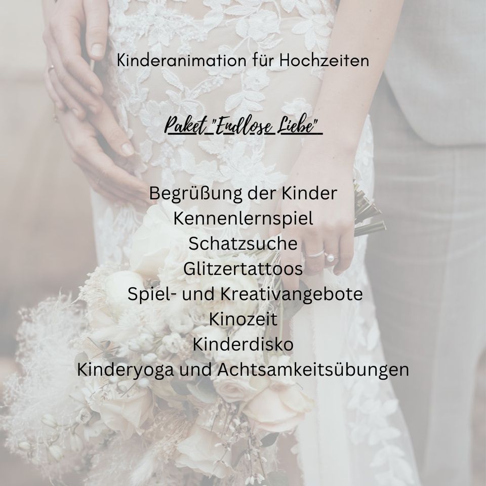Kinderbetreuung Hochzeit, Kinderanimation, Kinderbespaßung in Chemnitz