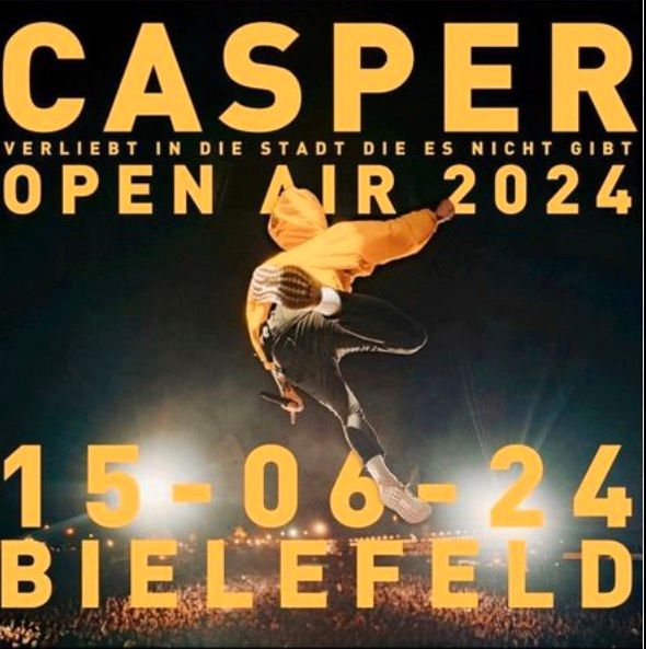 signiertes Caspar Alm Ticket 15.06.24 in Bielefeld
