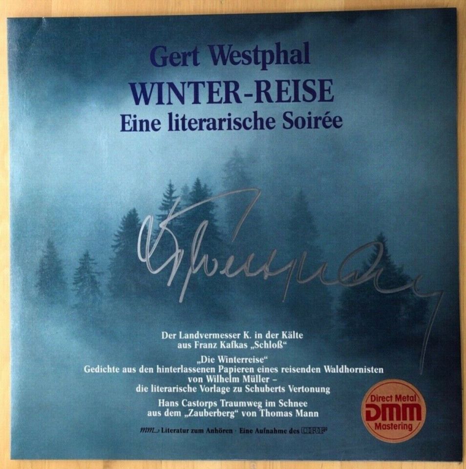 Gert Westphal LP Winter-Reise 1986 signiert in Duisburg