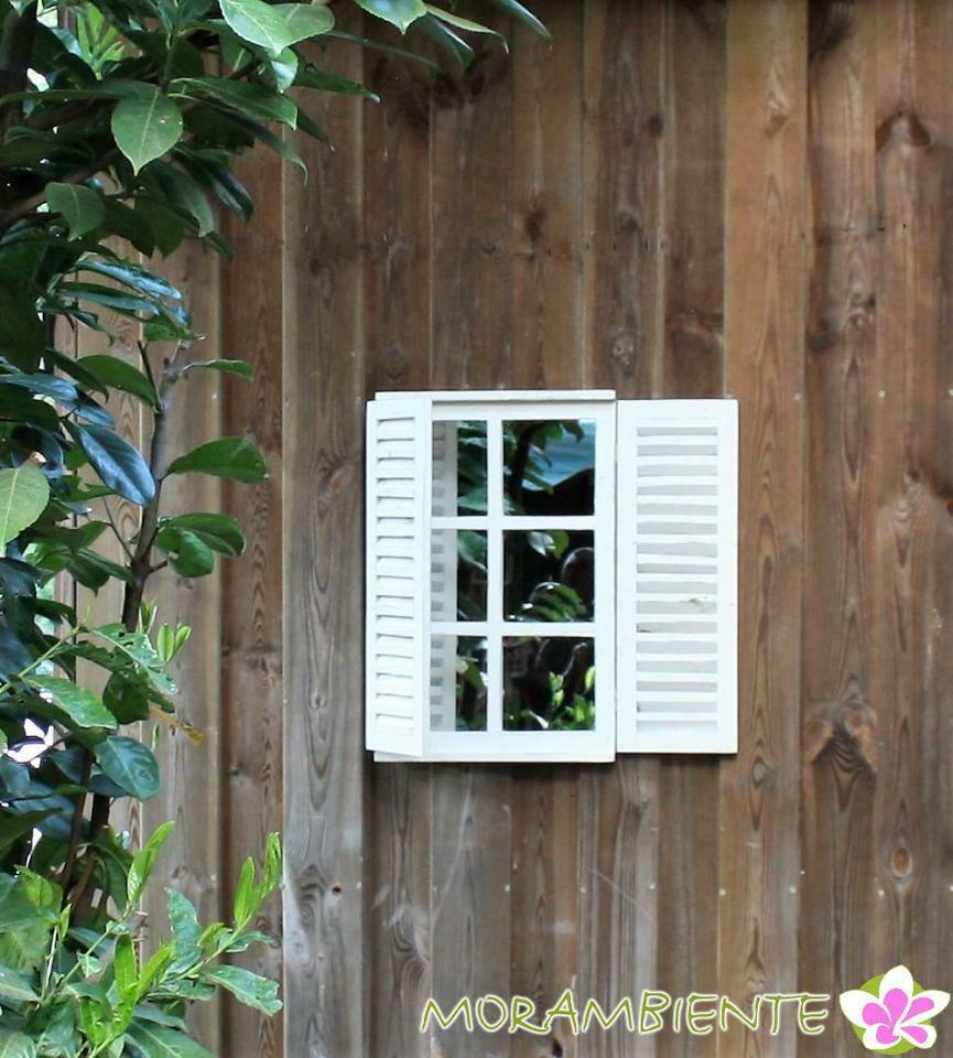 Spiegel "Fenster" mit Fensterläden im Shabby-Stil in Edewecht