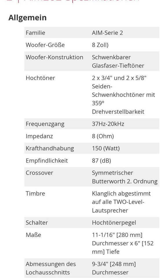 1paar Neu Uvp 950€ Einbaulautsprecher Deckenlautsprecher Atmos in Wernigerode