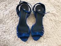 Sandalen Keilabsatz Royalblau H&M Gr. 39 Düsseldorf - Unterbilk Vorschau