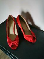 Rote Peeptoe-Highheels Gr. 39 | 10cm Absatz Bayern - Heßdorf Vorschau