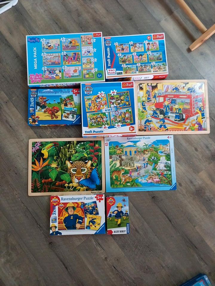 Puzzle  Rahmenpuzzle Sam peppa paw patrol goki feuerwehr tiere in Dortmund