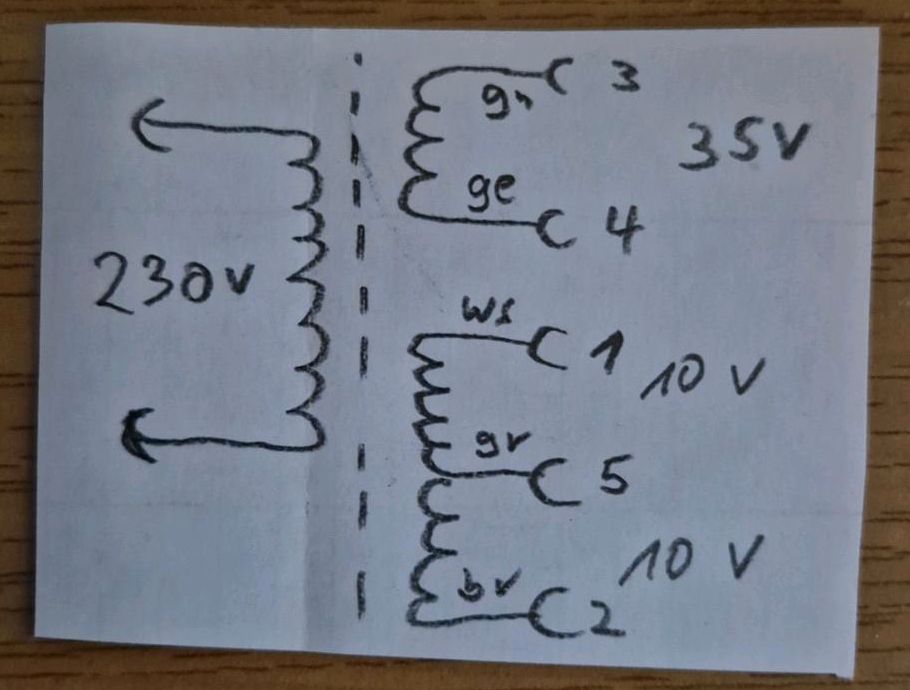 Steckernetzgerät KNVG-W 01 SNG 1, 35VAC/50 mA und 2x10VAC/440mA in Ilshofen