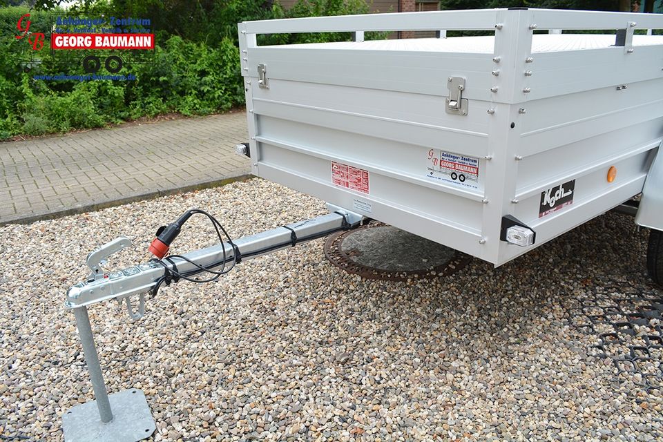 Koch U4 Deckelanhänger 250x125x50cm PKW-Anhänger Alu 750kg NEU in Bocholt