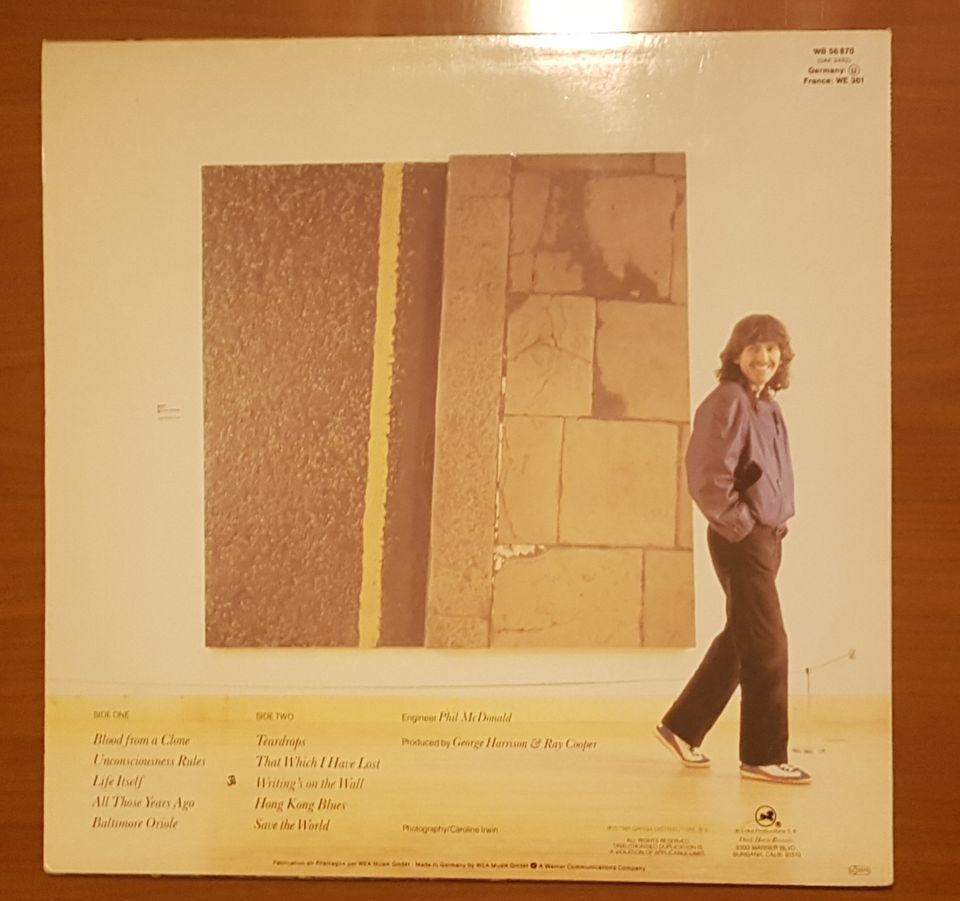 George Harrison - Somewhere In England VINYL LP  Plattenauflösung in Hamburg
