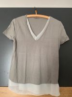 Orsay T-Shirt Grau mit Bluseneinsatz 36 S Baden-Württemberg - Althengstett Vorschau