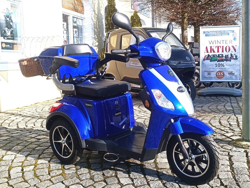 Elektromobil Seniorenmobil 25 km/h Rolektro E- Trike Hundekorb in Ortenburg